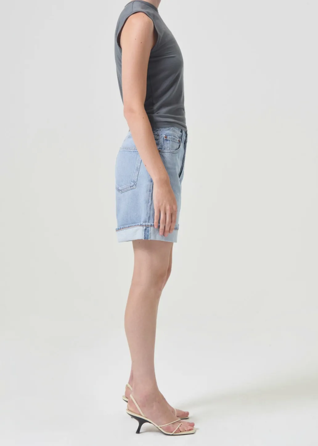 AGOLDE Dame Short In Tension Fashion