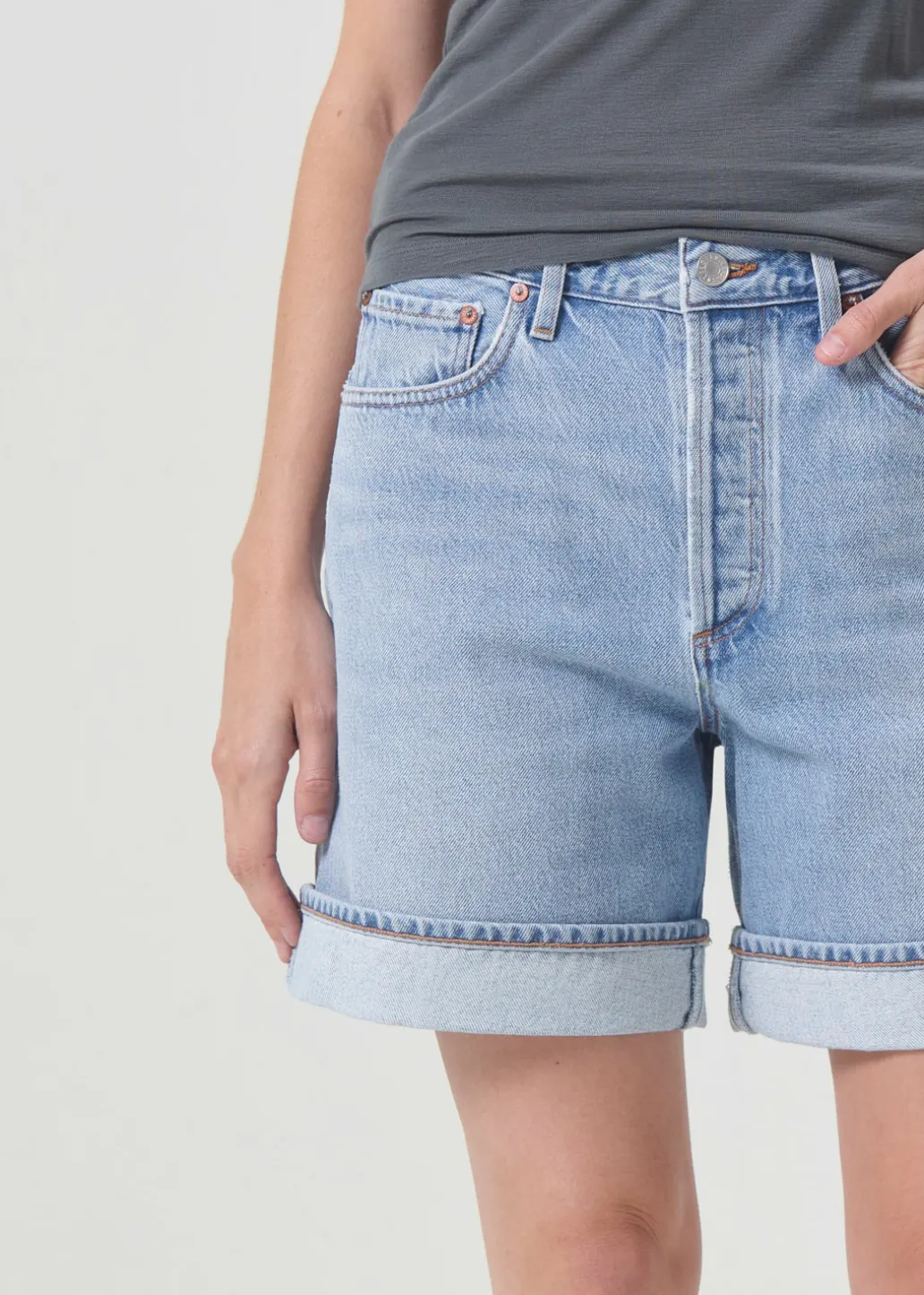 AGOLDE Dame Short In Tension Fashion
