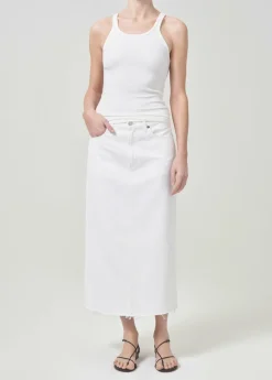 AGOLDE Della Skirt In Milkshake Discount