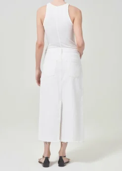 AGOLDE Della Skirt In Milkshake Discount