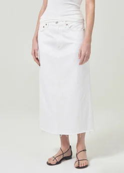 AGOLDE Della Skirt In Milkshake Discount