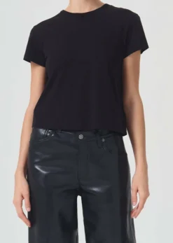 AGOLDE Drew Tee In Black Clearance