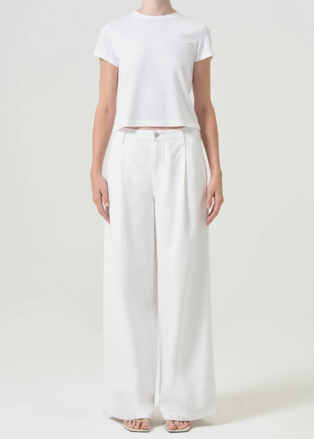AGOLDE Ellis Trouser In Milkshake Shop