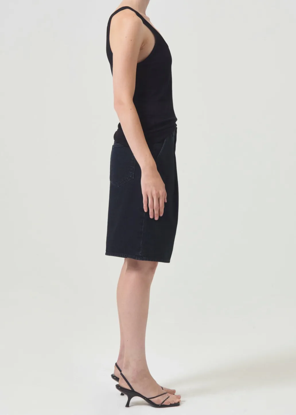 AGOLDE Ellis Trouser Short In Crushed Best