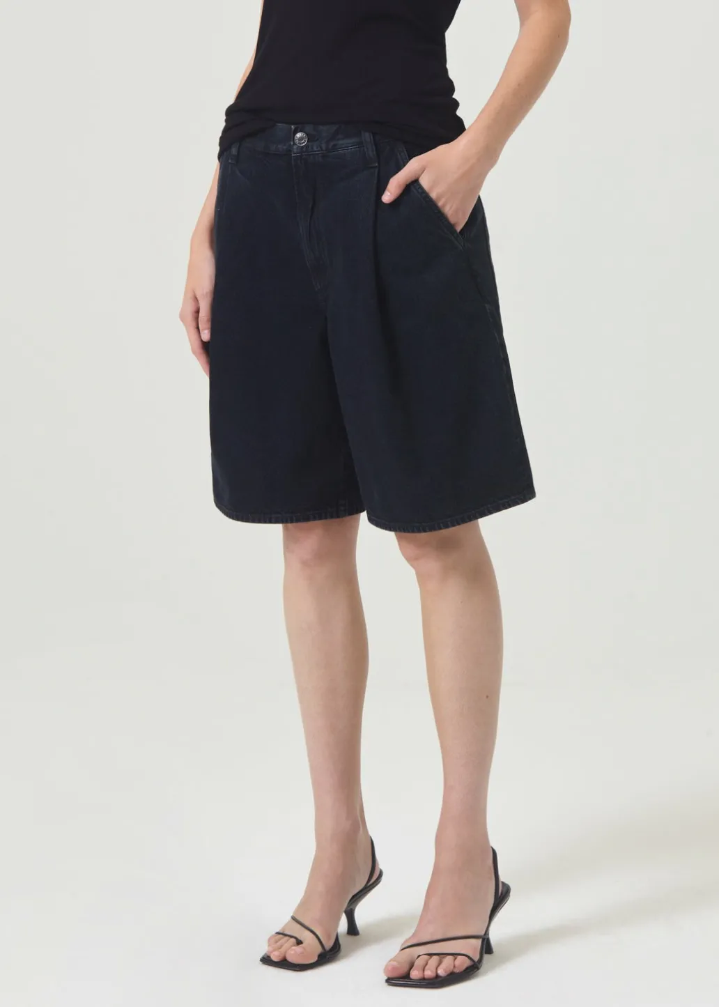 AGOLDE Ellis Trouser Short In Crushed Best