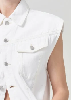 AGOLDE Evan Shirt In Milkshake Outlet