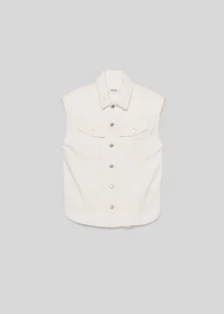 AGOLDE Evan Shirt In Milkshake Outlet