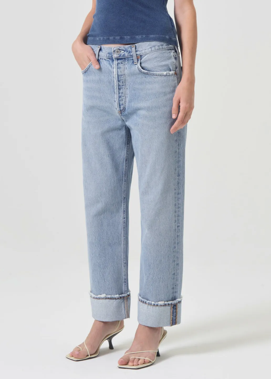 AGOLDE Fran Low Slung Straight In Force Best Sale