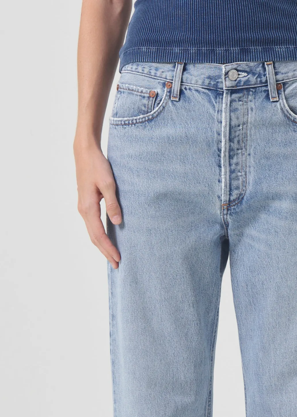 AGOLDE Fran Low Slung Straight In Force Best Sale