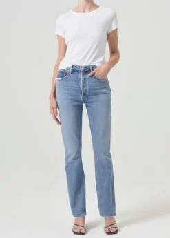 AGOLDE Freya High Rise Slim (Stretch) In Quiver Fashion