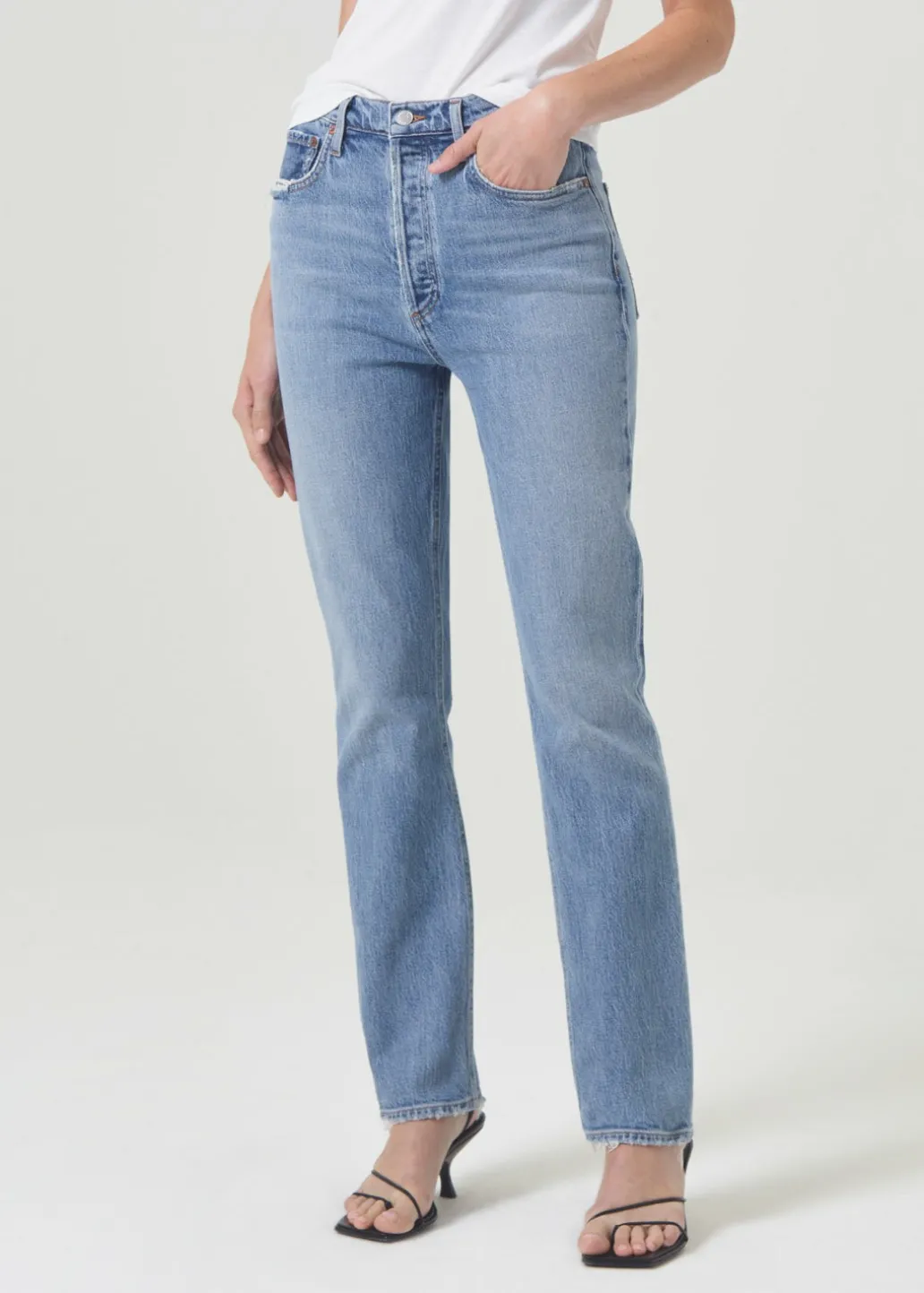 AGOLDE Freya High Rise Slim (Stretch) In Quiver Fashion