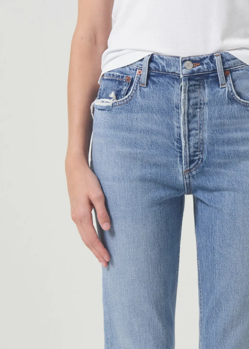 AGOLDE Freya High Rise Slim (Stretch) In Quiver Fashion