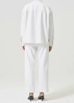 AGOLDE Gwen Slice Shirt In Fortune Cookie Cheap