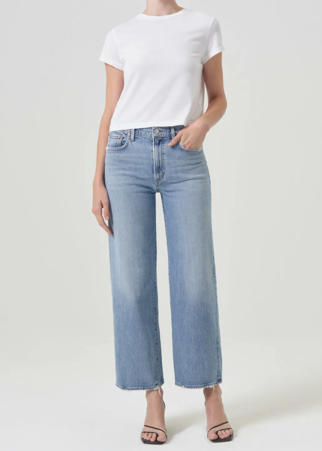 AGOLDE Harper Crop Jean In Hassle Cheap