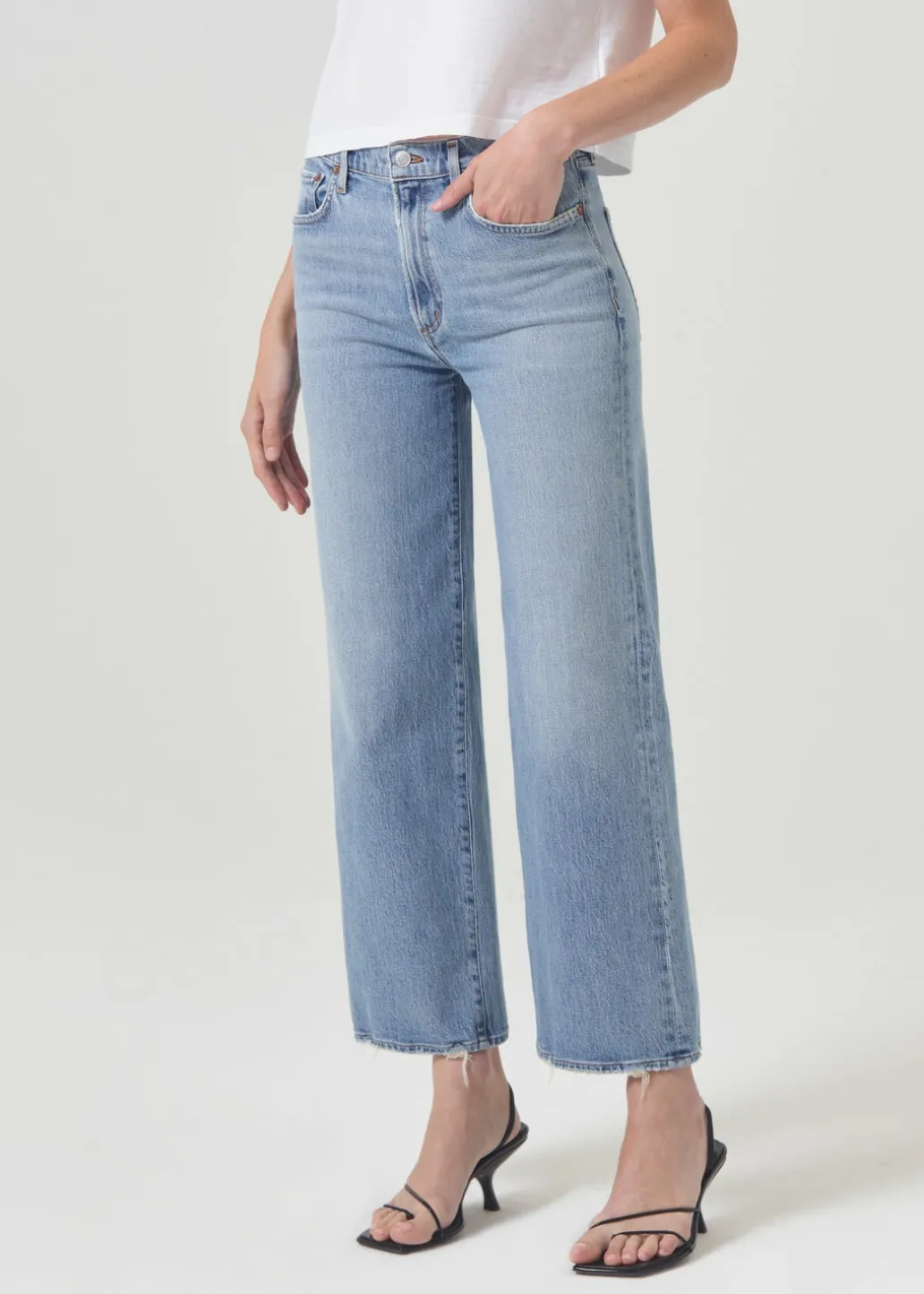 AGOLDE Harper Crop Jean In Hassle Cheap