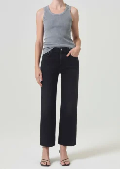 AGOLDE Harper Crop Jean In Hush Cheap