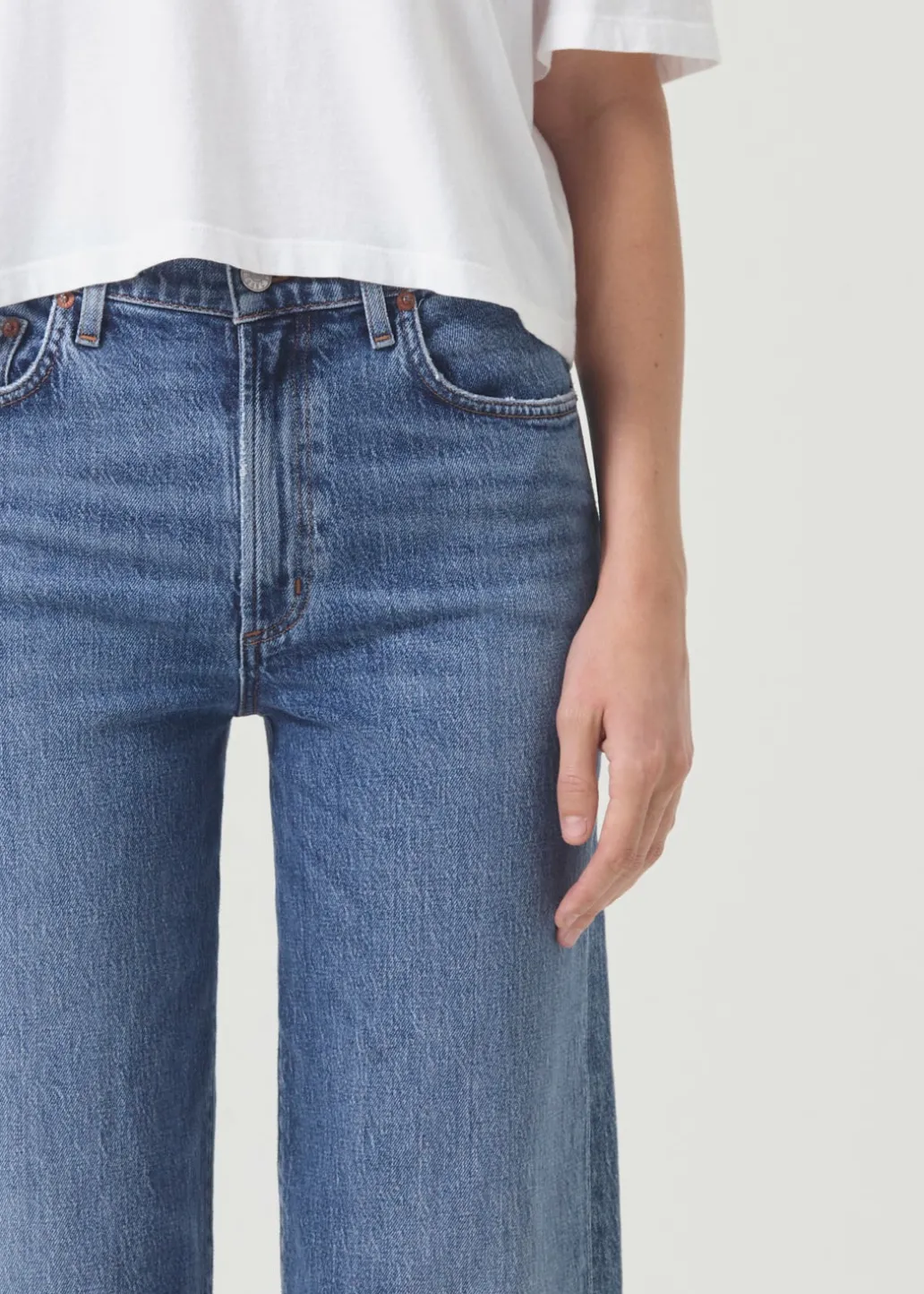 AGOLDE Harper Crop Jean In Moor Cheap