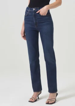 AGOLDE High Rise Stovepipe (Stretch) In Discord Clearance