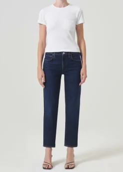 AGOLDE Kye Mid Rise Straight Crop (Stretch) In Song Online