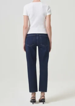 AGOLDE Kye Mid Rise Straight Crop (Stretch) In Song Online