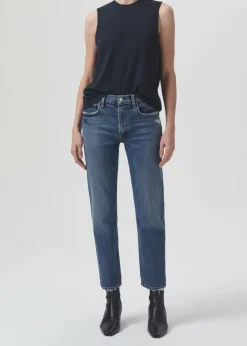AGOLDE Kye Mid Rise Straight Crop (Stretch) In Notion Cheap