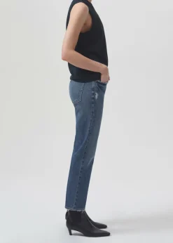 AGOLDE Kye Mid Rise Straight Crop (Stretch) In Notion Cheap