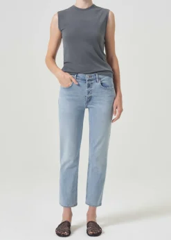 AGOLDE Kye Mid Rise Straight Crop (Stretch) In Diversion Store