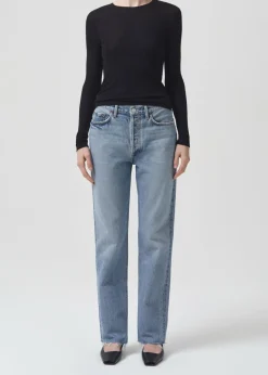 AGOLDE Lana Mid Rise Straight In Sway Discount