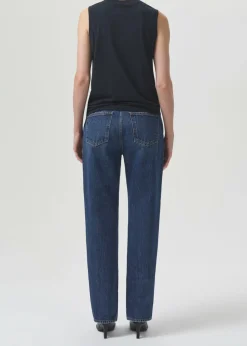 AGOLDE Lana Mid Rise Straight In Sphere Shop