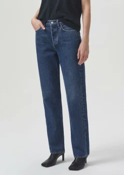 AGOLDE Lana Mid Rise Straight In Sphere Shop