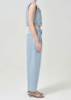 AGOLDE Leo Vest In Fray New