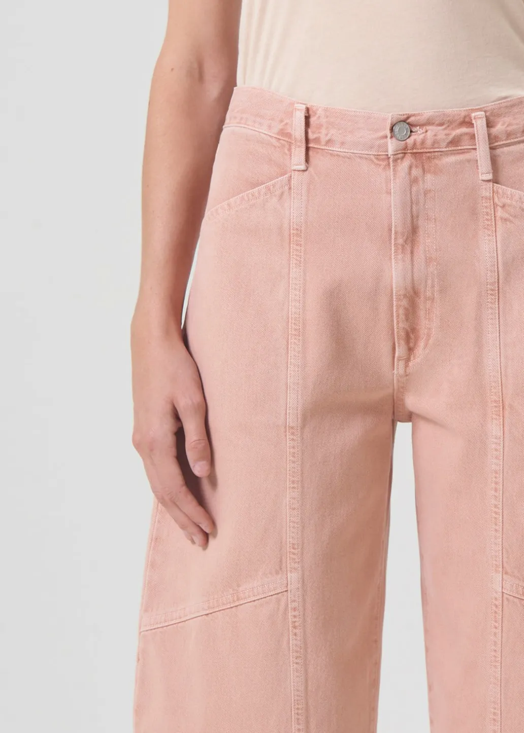 AGOLDE Mara Jean In Pink Salt Discount