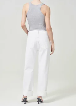 AGOLDE Maria Bodysuit In Grey Heather Clearance