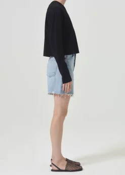 AGOLDE Mason Crop Tee In Black Shop