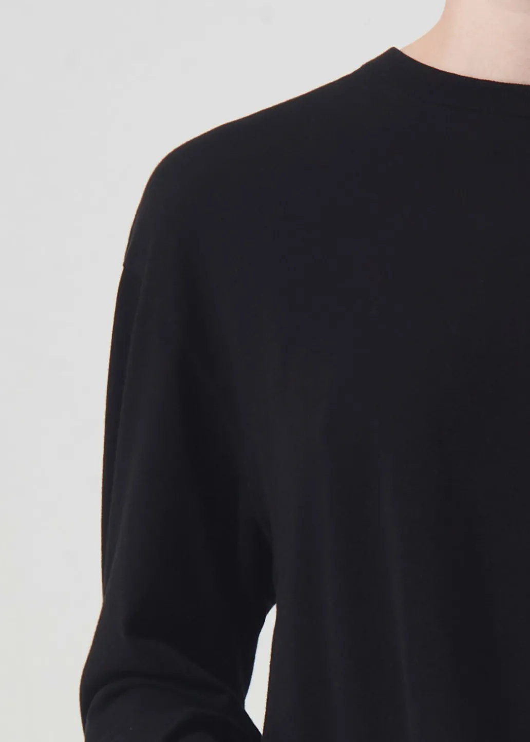 AGOLDE Mason Crop Tee In Black Shop