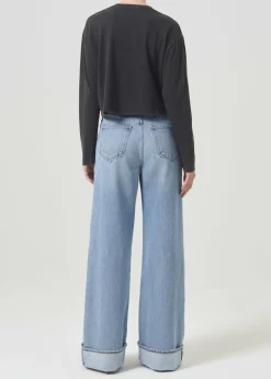 AGOLDE Mason Crop Tee In Fracture Sale