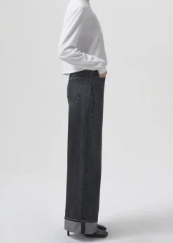 AGOLDE Mason Crop Tee In White Hot