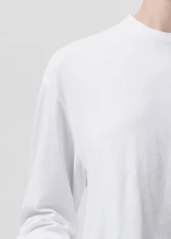 AGOLDE Mason Crop Tee In White Hot
