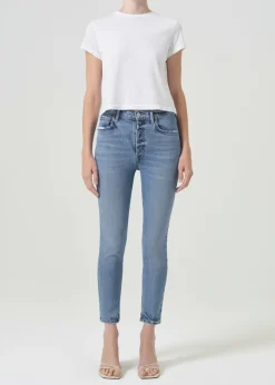 AGOLDE Nico High Rise Slim Fit (Stretch) In Blame New