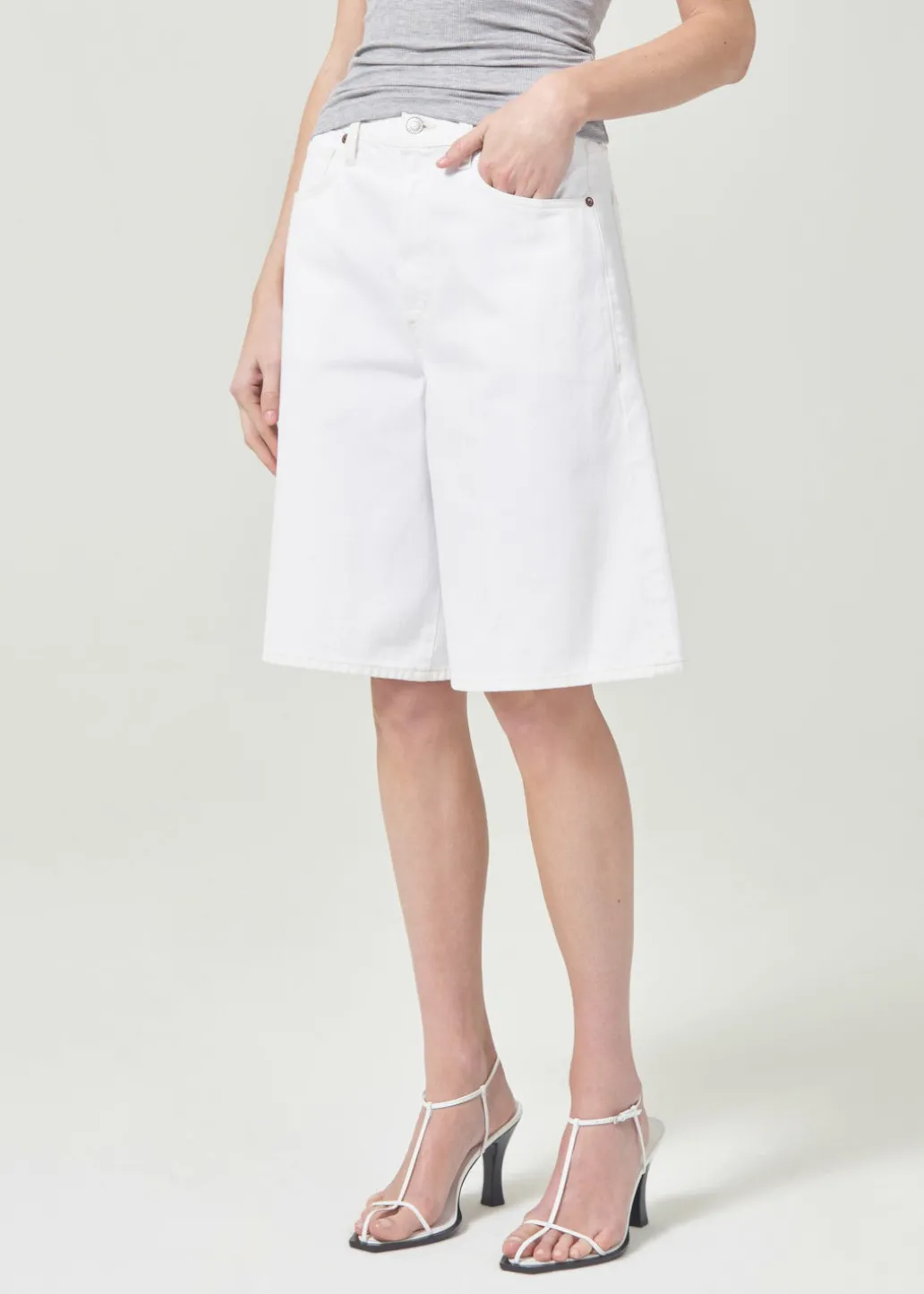 AGOLDE Nolan Short In Milkshake Best Sale