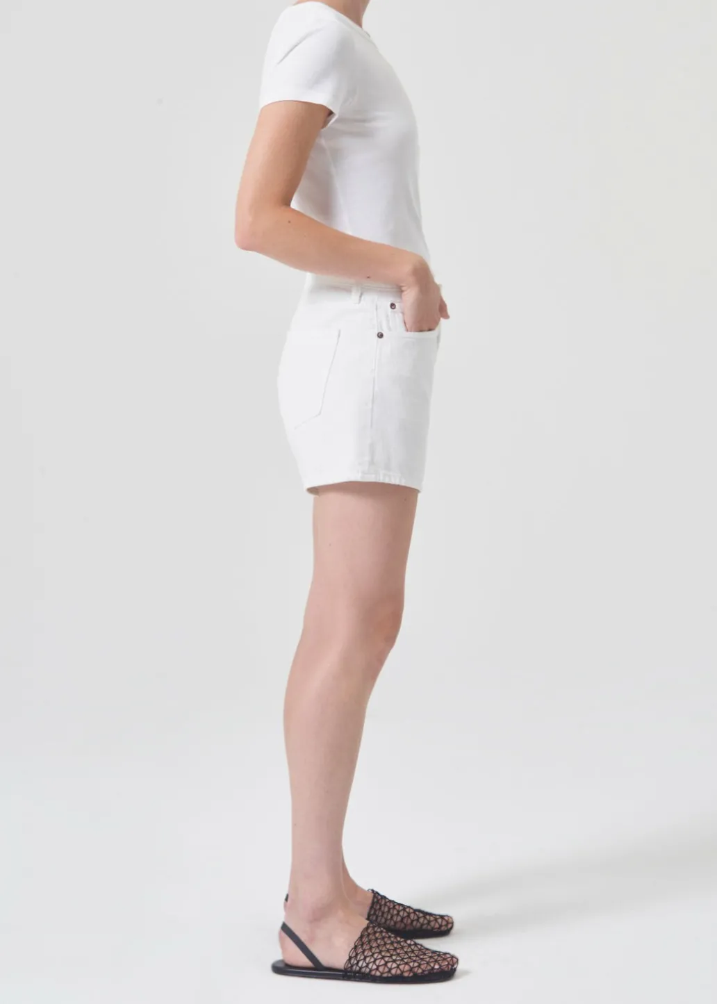 AGOLDE Parker Long Short In Dough Hot