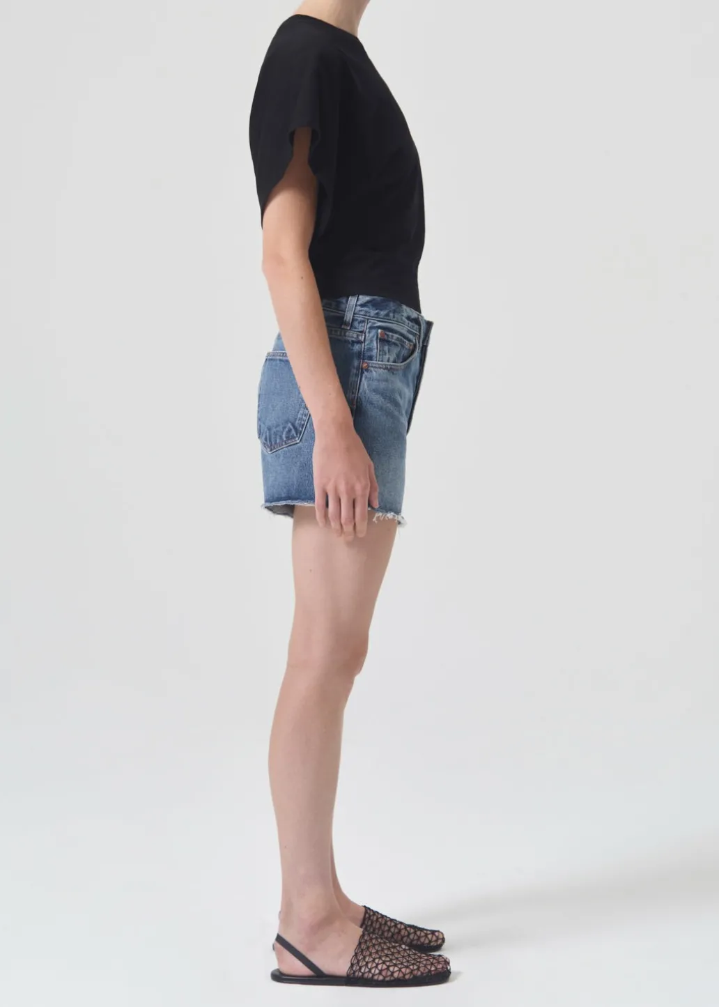 AGOLDE Parker Long Short In Ruin Fashion