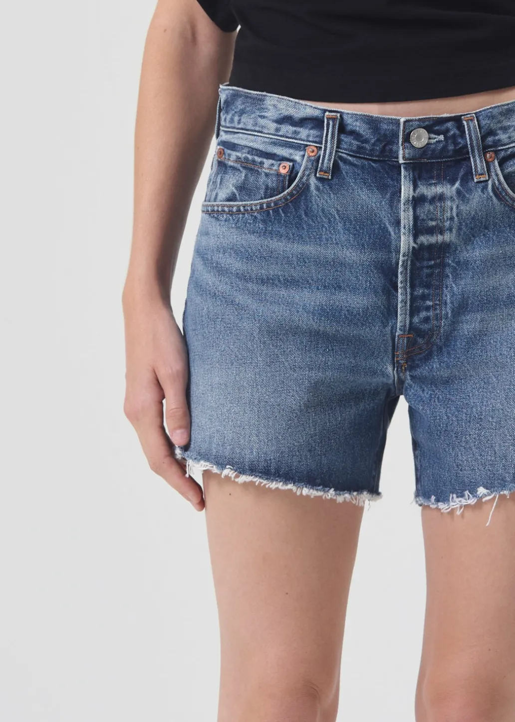 AGOLDE Parker Long Short In Ruin Fashion