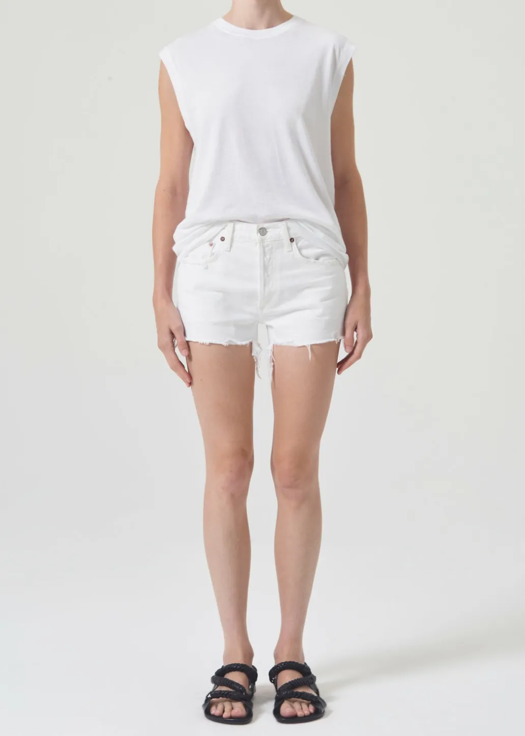 AGOLDE Parker Vintage Cut Off Short In Dough Best