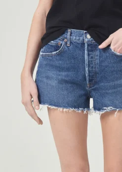 AGOLDE Parker Vintage Cut Off Short (With Slit) In Caution Shop