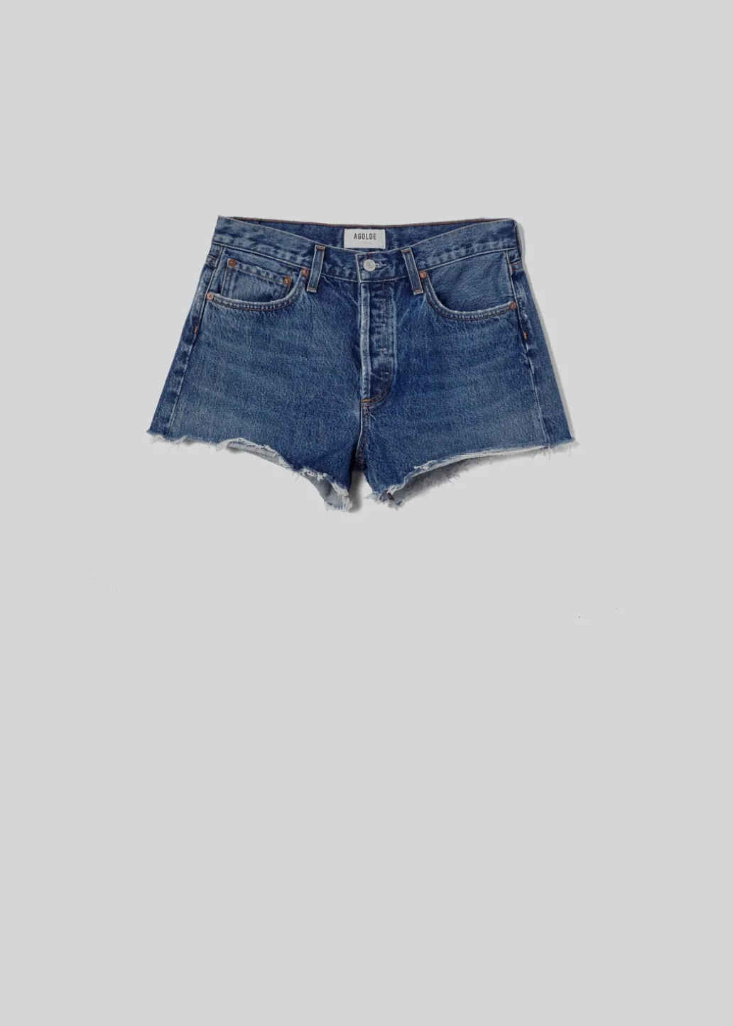 AGOLDE Parker Vintage Cut Off Short (With Slit) In Caution Shop