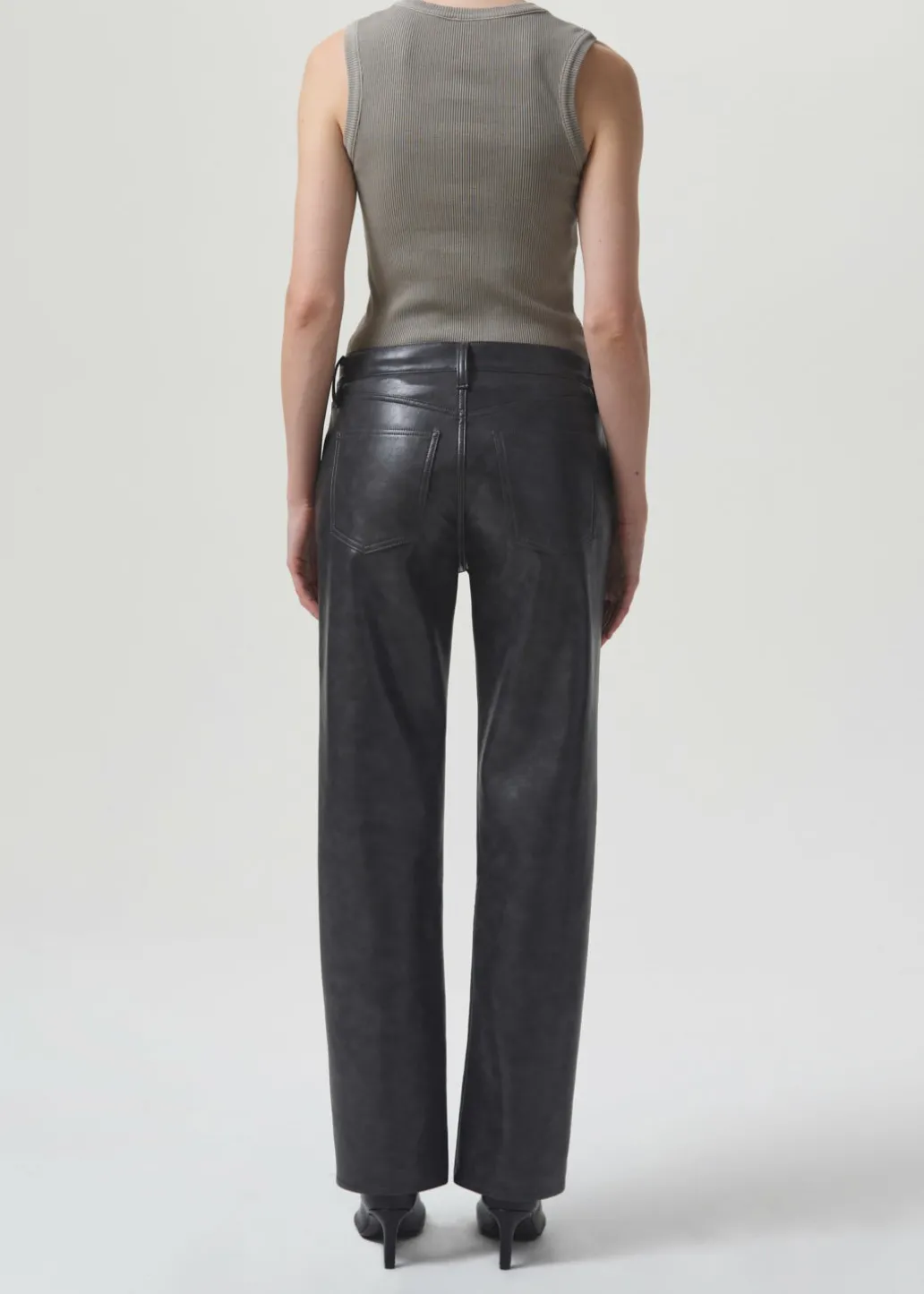 AGOLDE Poppy Tank In Drab Fashion