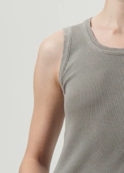 AGOLDE Poppy Tank In Drab Fashion