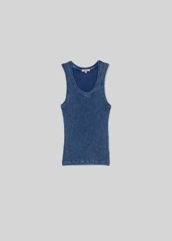 AGOLDE Poppy Tank In Indigo Best