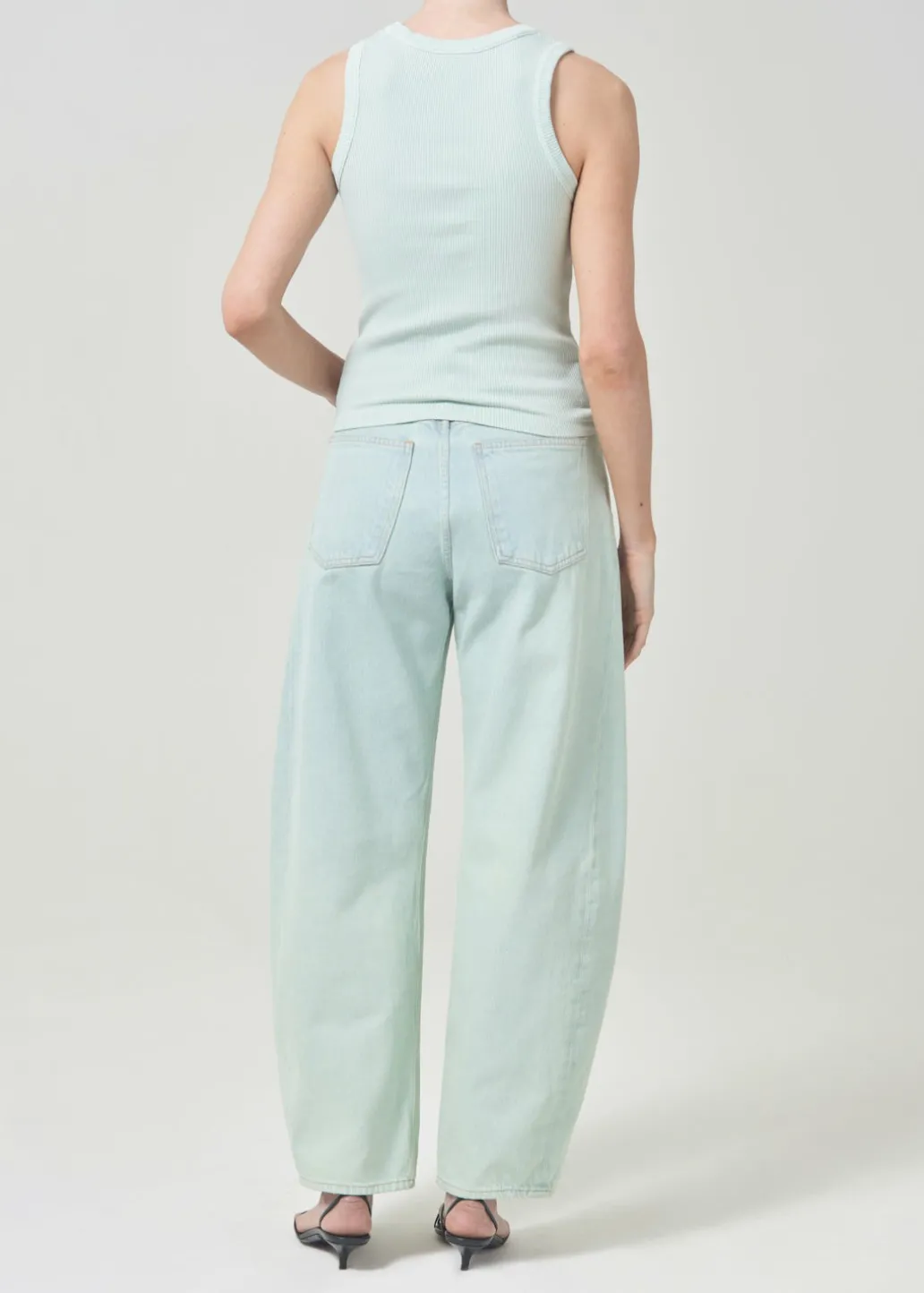 AGOLDE Poppy Tank In Mint Clearance